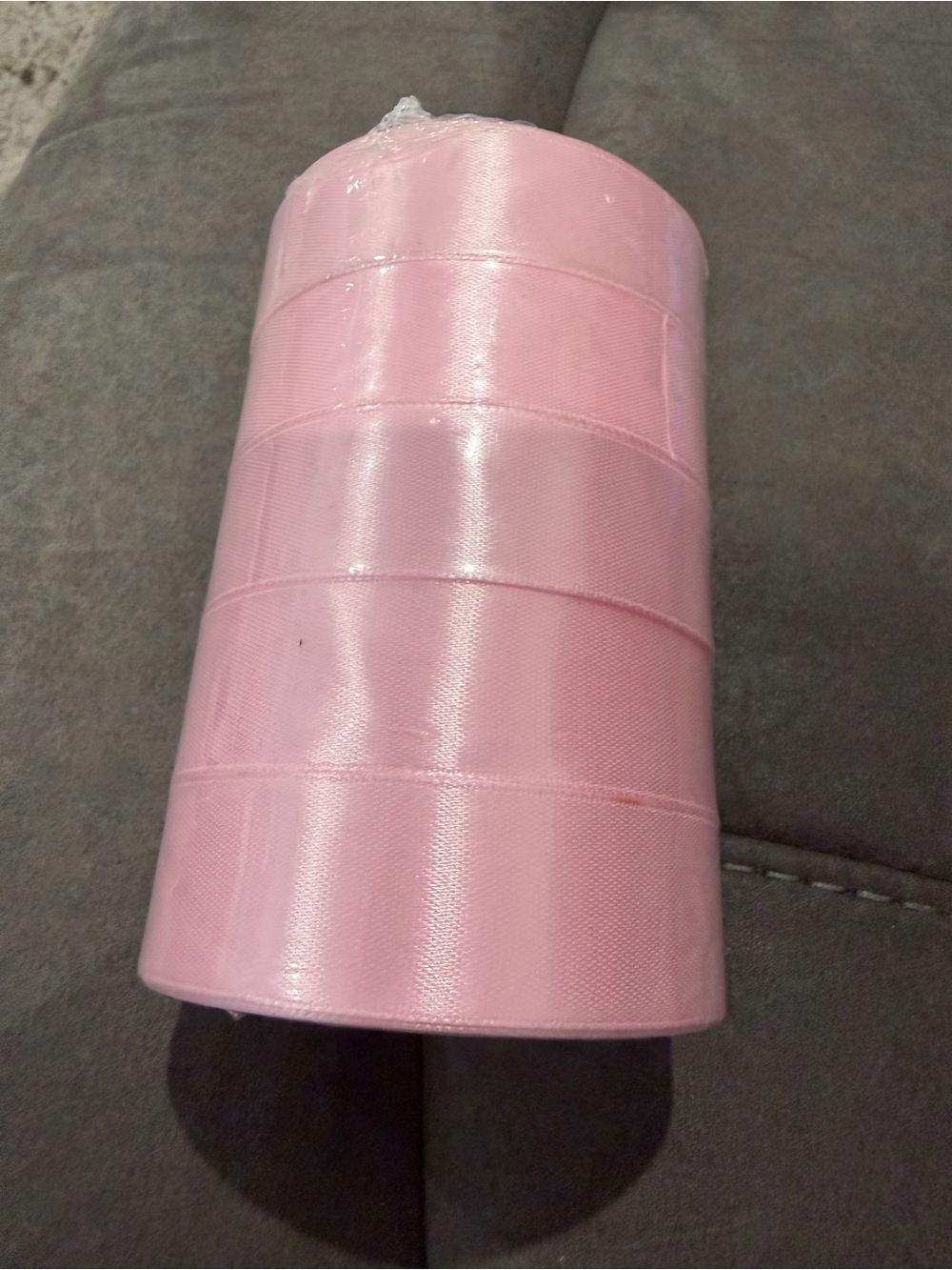 Pink Satin Grosgrain Ribbon Roll set of 5 , 75yard long